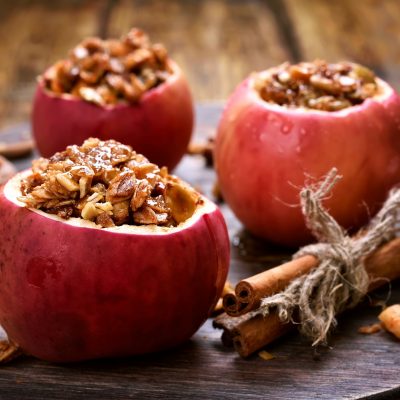 Baked Apples Stuffed With Granola